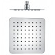 200mm 8 inch Stainless steel Super-slim Square Chrome Rainfall Shower Head 